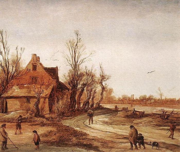 Esaias Van de Velde Winter Landscape